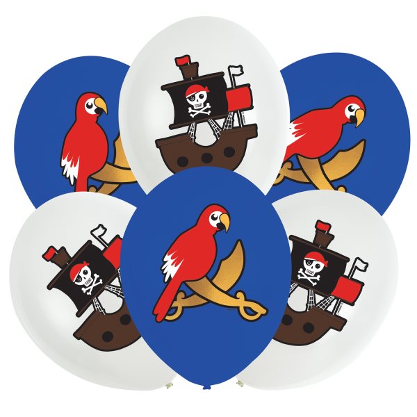 Product Image for Pirat - Ballonger 6 stk.