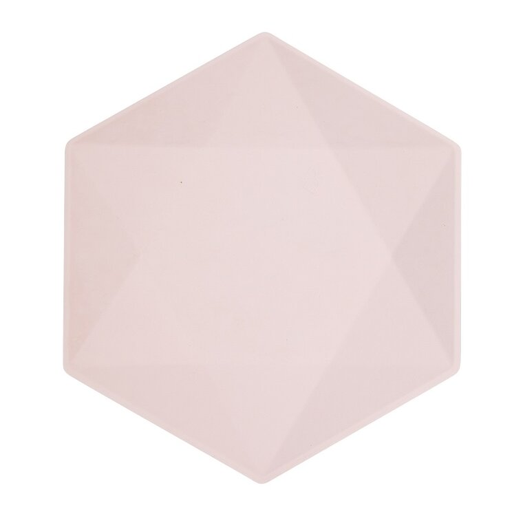 Product Image for Tallerkener Decor Premium Hexagon 26 cm Rosa 6 stk.