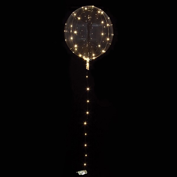Product Image for Clearz Crystal, Transparent ballong med hvitt LED-lys
