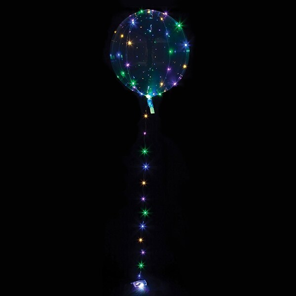 Product Image for Clearz Crystal, Transparent ballong med multi LED-lys