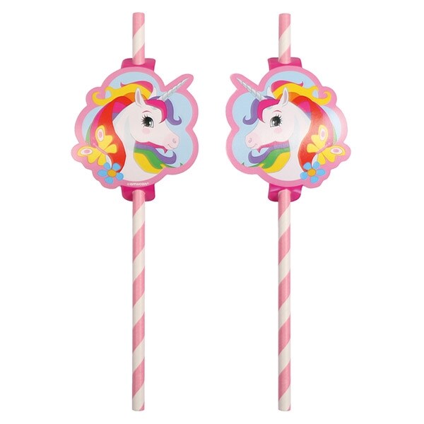 Product Image for Enhjørning, Sugerør 8 pk.