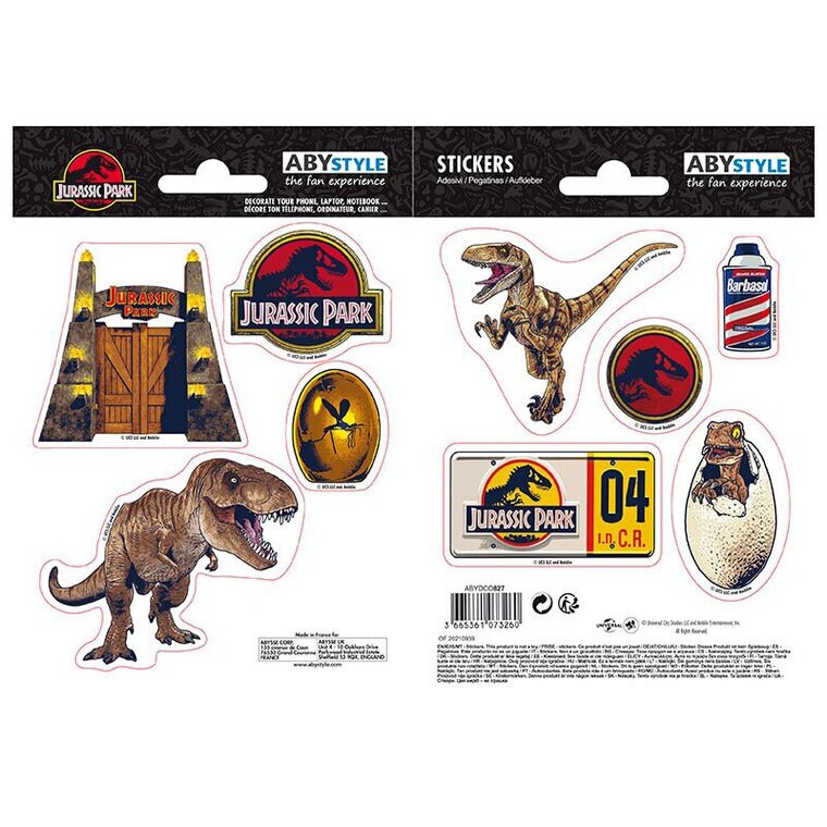 Product Image for Jurassic Park - Klistremerker 9 stk.