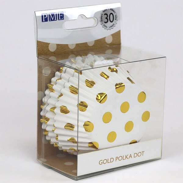 Product Image for PME Muffinsformer - Folierte Gullprikker 30 stk.