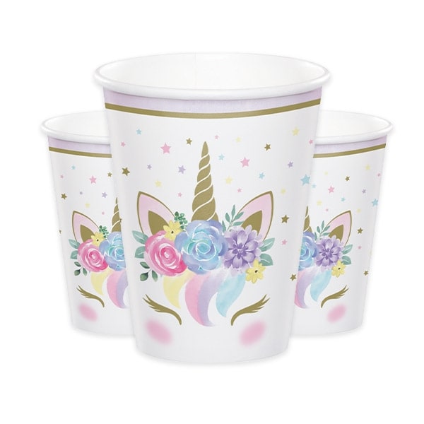 Product Image for Unicorn Babyshower - Pappkopper 8 stk.
