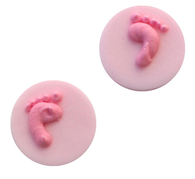Product Image for Sukkerdekorasjoner, Baby feet rosa 8 stk.