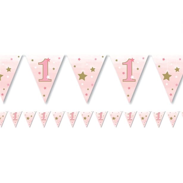 Product Image for Twinkle Little Star Rosa, Flaggirlander 1 år