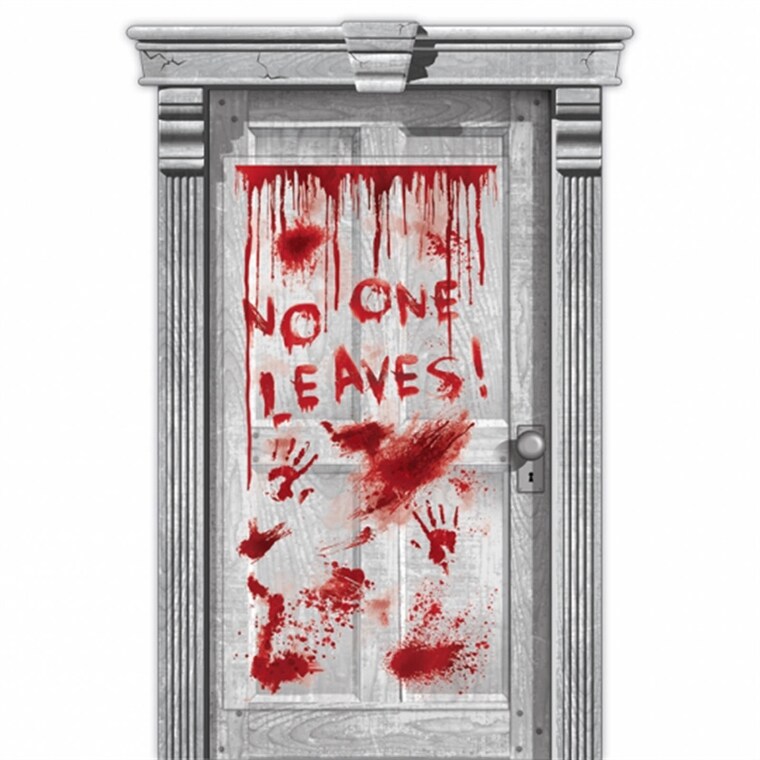 Product Image for Blodig dørdekorasjon, No one leaves