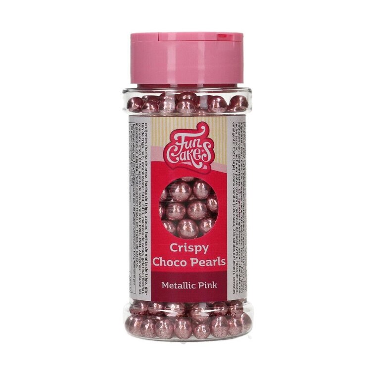 Product Image for FunCakes - Sjokoladeperler Metallic Rosa 60 gram
