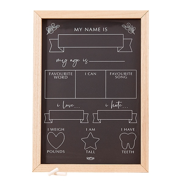Product Image for Botanical Baby, Milestone Chalkboard Sign
