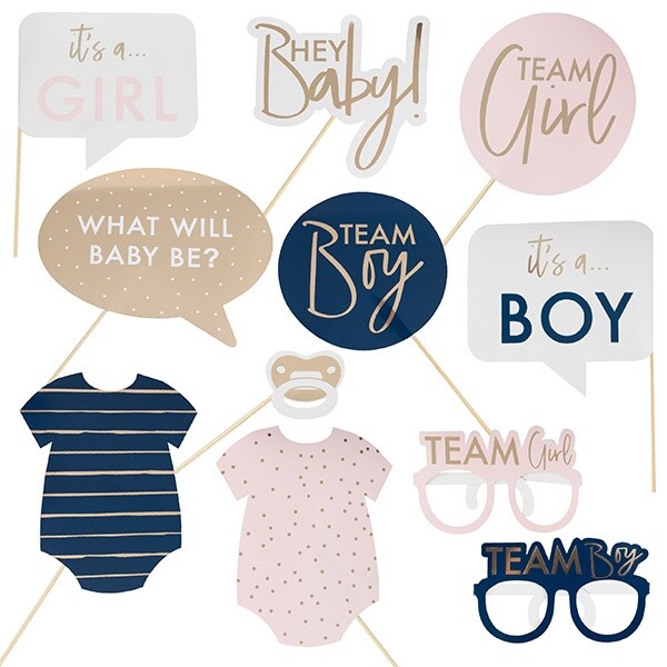 Product Image for Gender Reveal, Photoprops 10-pack