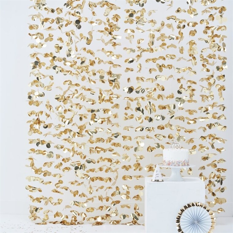 Product Image for Backdrop i gullfolie 180 x 200 cm