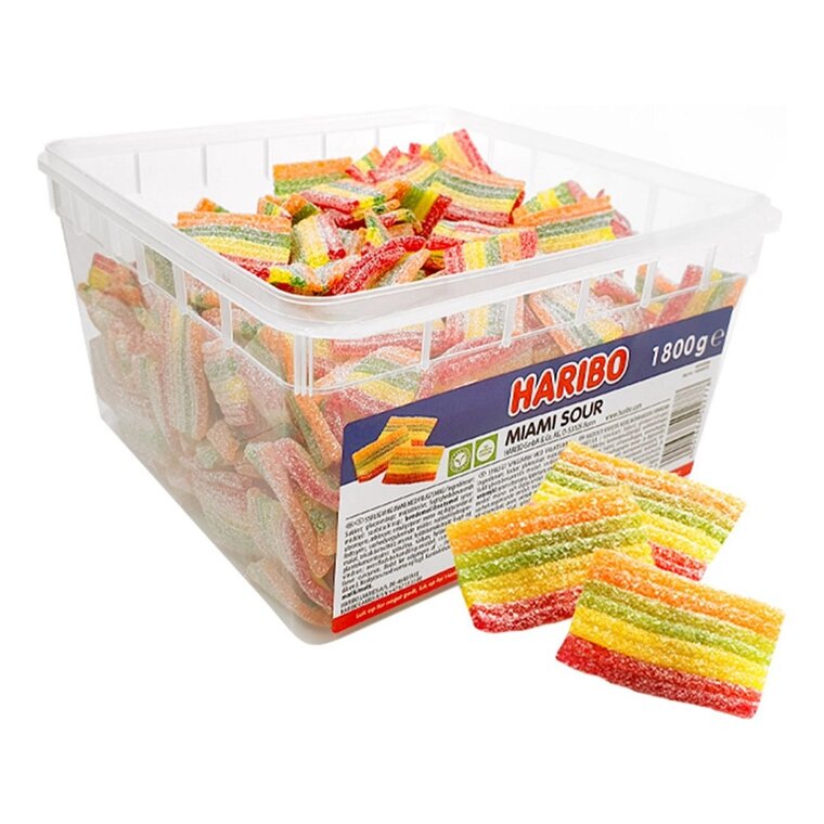 Product Image for Haribo Miami Sour i Stor pakke 1,8 kg