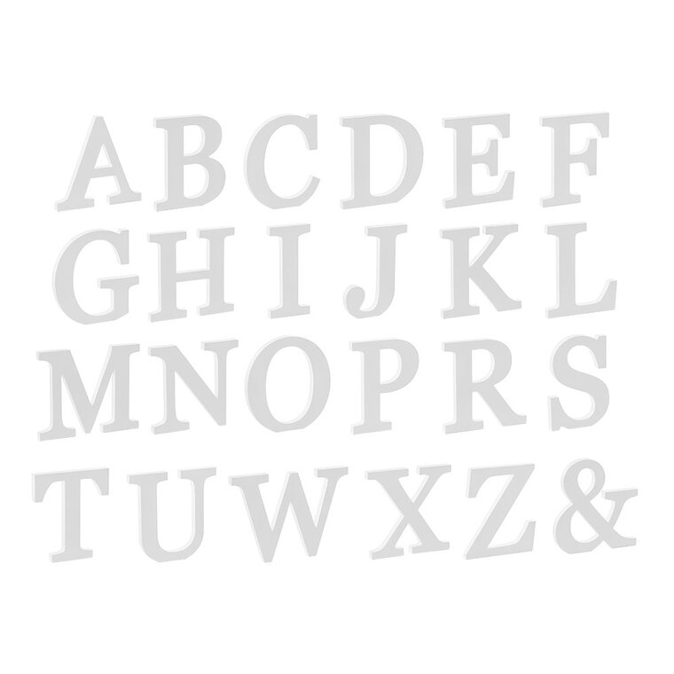 Product Image for Trebokstaver, Hvite 20 cm