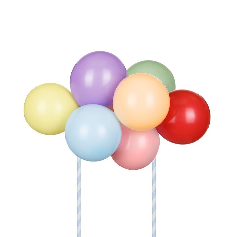 Product Image for Cake Topper Ballongsett Rainbow