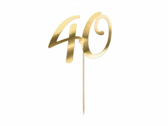 Product Image for Kakedekorasjon Gull, 40 år