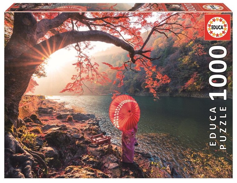 Product Image for Educa Puslespill, Sunrise on the Katsura River - Japan 1000 brikker