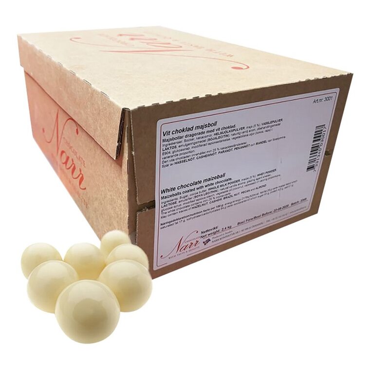 Product Image for Maisboller Hvit Sjokolade i Stor Pakke 2,4 kg