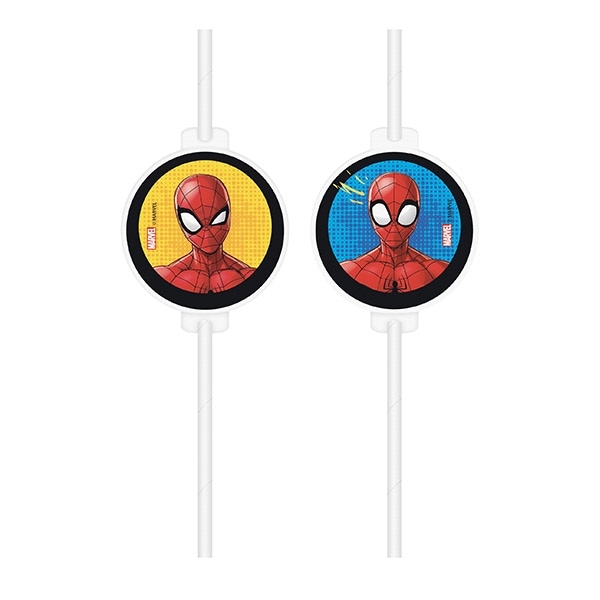 Product Image for Spiderman - Pappsugerør 4 stk.