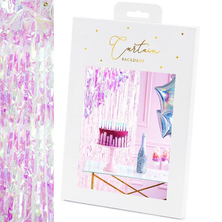 Product Image for Frynsegardin - Skimrende rosa/hvit