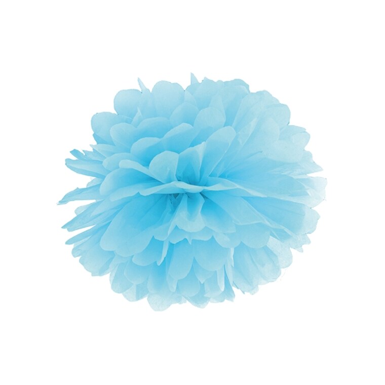 Product Image for Pom pom i ball i lyseblå 25 cm