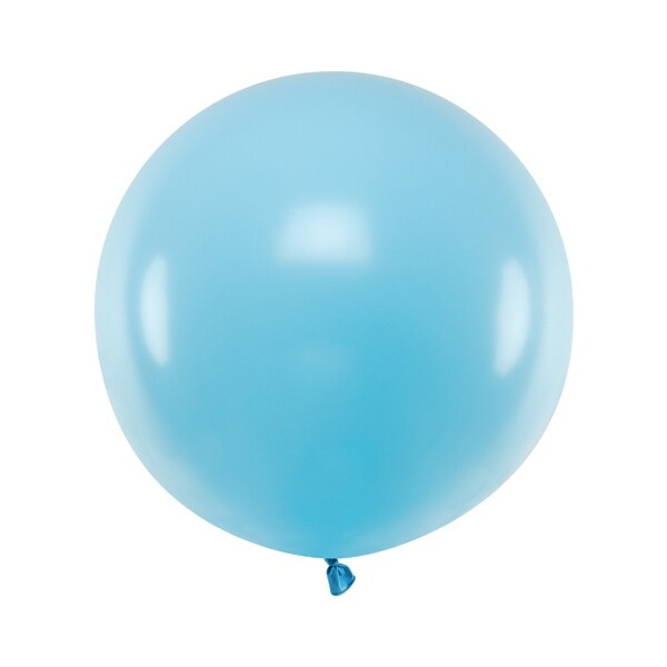 Product Image for Rund ballong, Pastell lyseblå 60 cm (stykkevis)