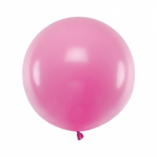 Product Image for Rund ballong, Pastell mørkerosa 60 cm (stykkevis)