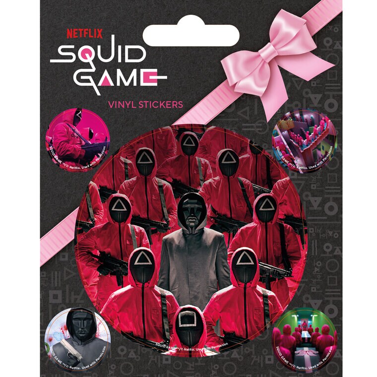 Product Image for Squid Game - Klistremerker i vinyl 5 stk.