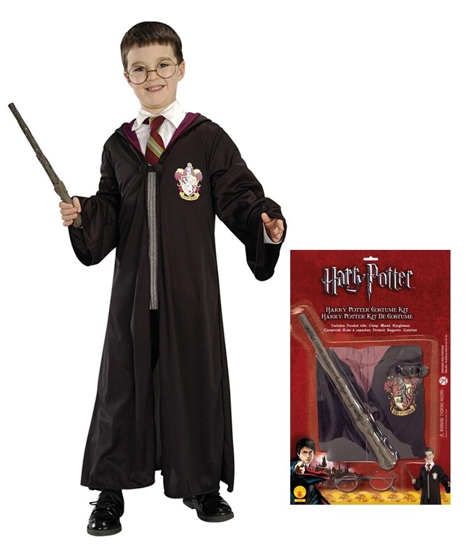 Product Image for Harry Potter sett med kappe, tryllestav og briller
