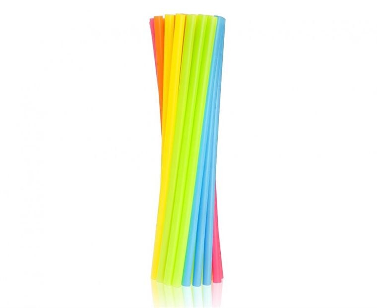 Product Image for Plastsugerør Regnbuefargede 10 stk