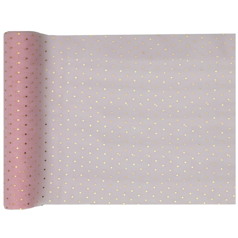 Product Image for Bordløper - Rosa med gullprikker 3 meter