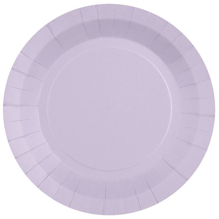Product Image for Papptallerkener 22,5 cm - Lilla 10 stk.