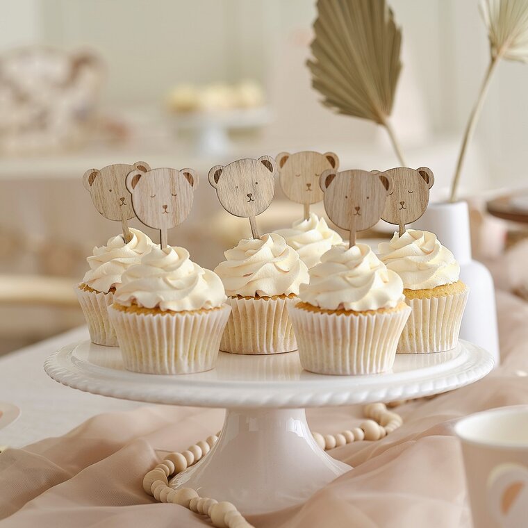 Product Image for Teddybjørn - Cake toppers av tre 6 stk.