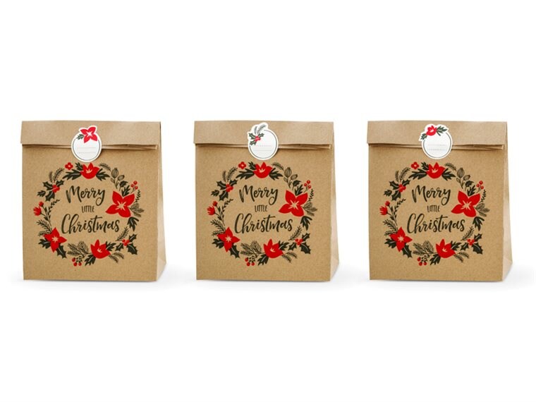 Product Image for Papirposer Merry Little Christmas 3 stk.