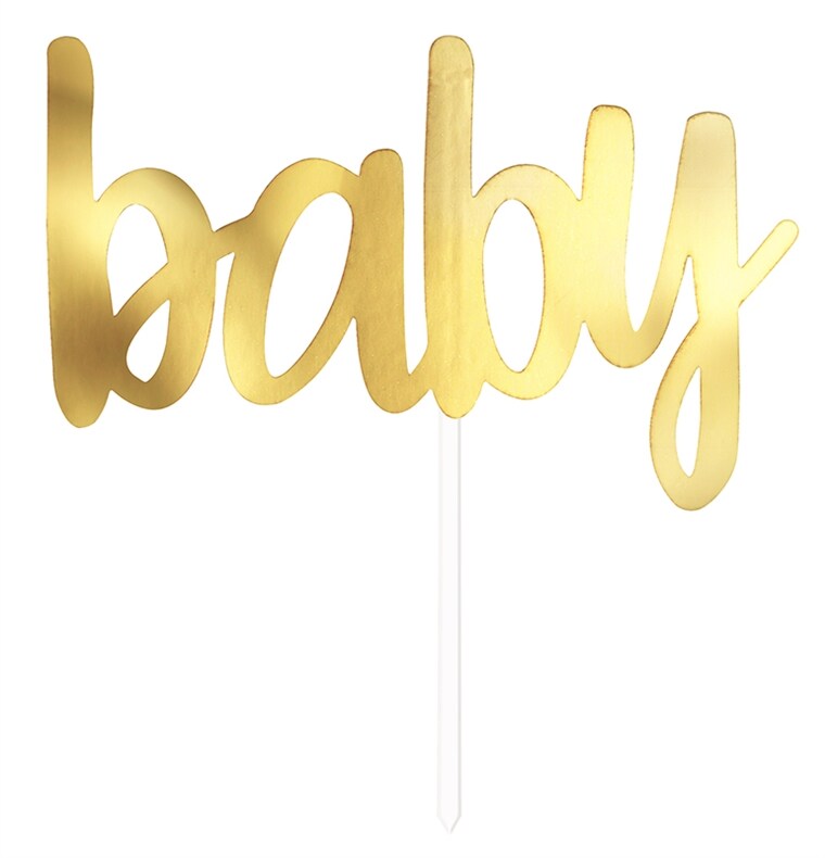 Product Image for Kakedekorasjon, Baby i gullfolie 15 cm