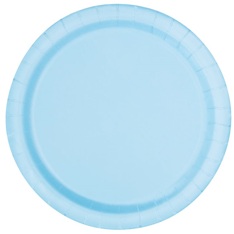 Product Image for Papptallerkener 22 cm Lyseblå 8 stk.