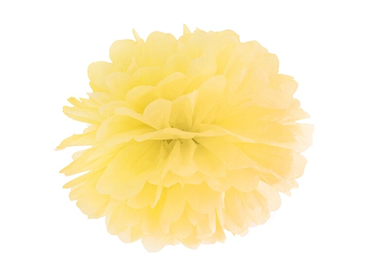 Product Image for Pom pom i ball i gul farge 25 cm