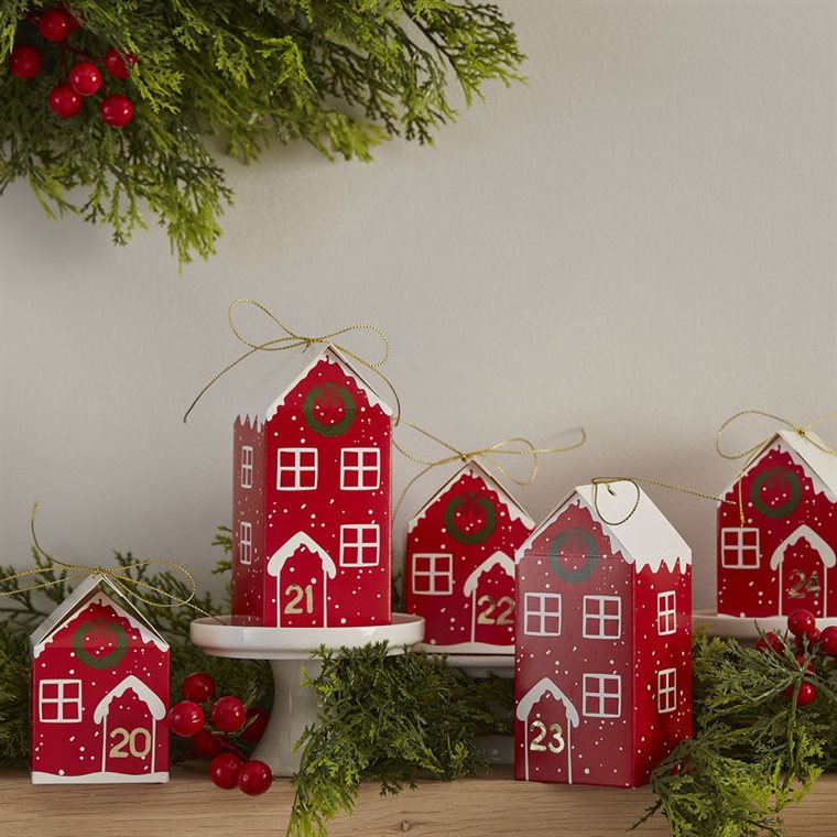 Product Image for DIY Adventskalender - Røde Hytter