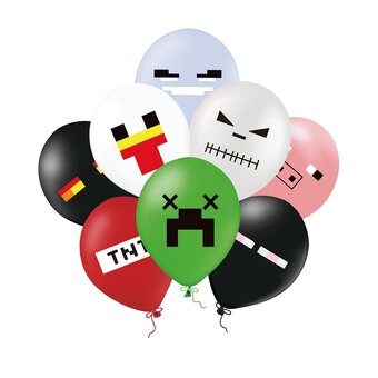 Ballonger Pixel 8 stk.