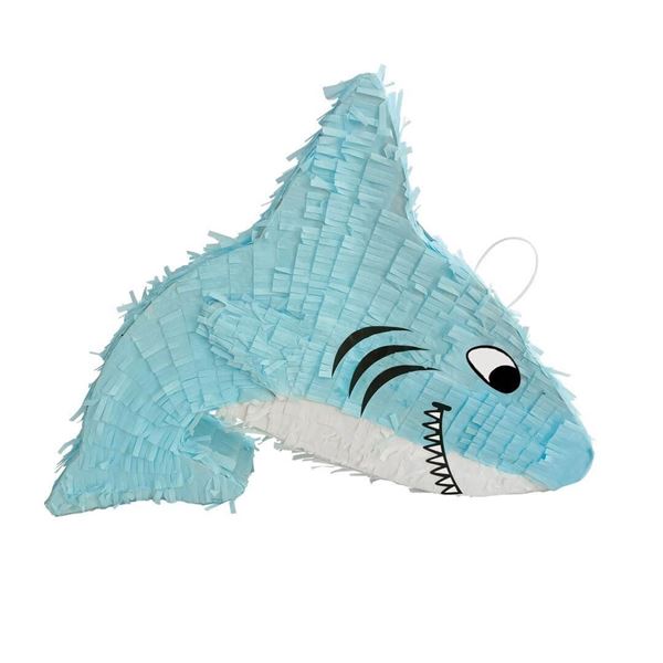 Piñata Lyseblå Hai 56 cm
