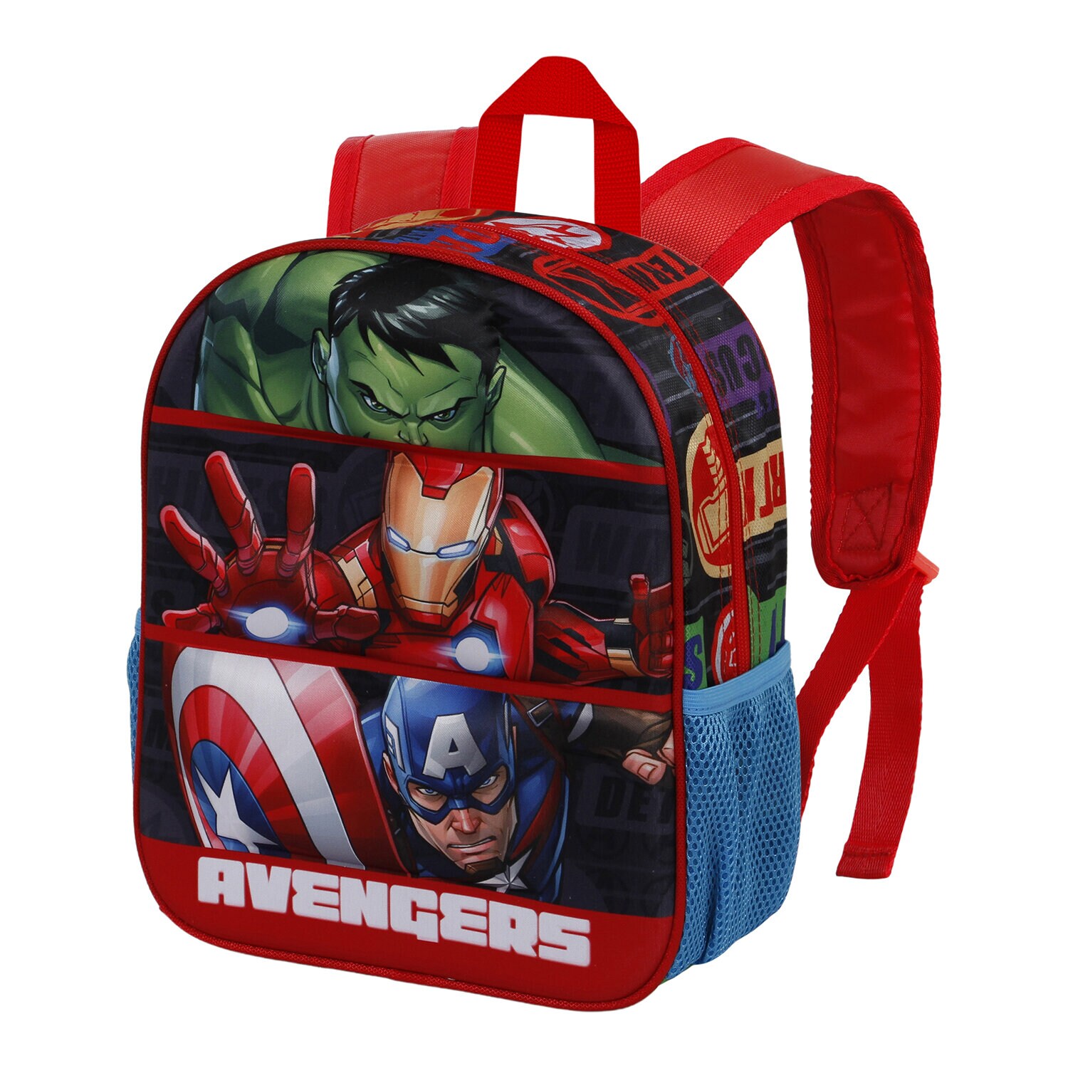 Ryggsekk Avengers Barnestørrelse 3D