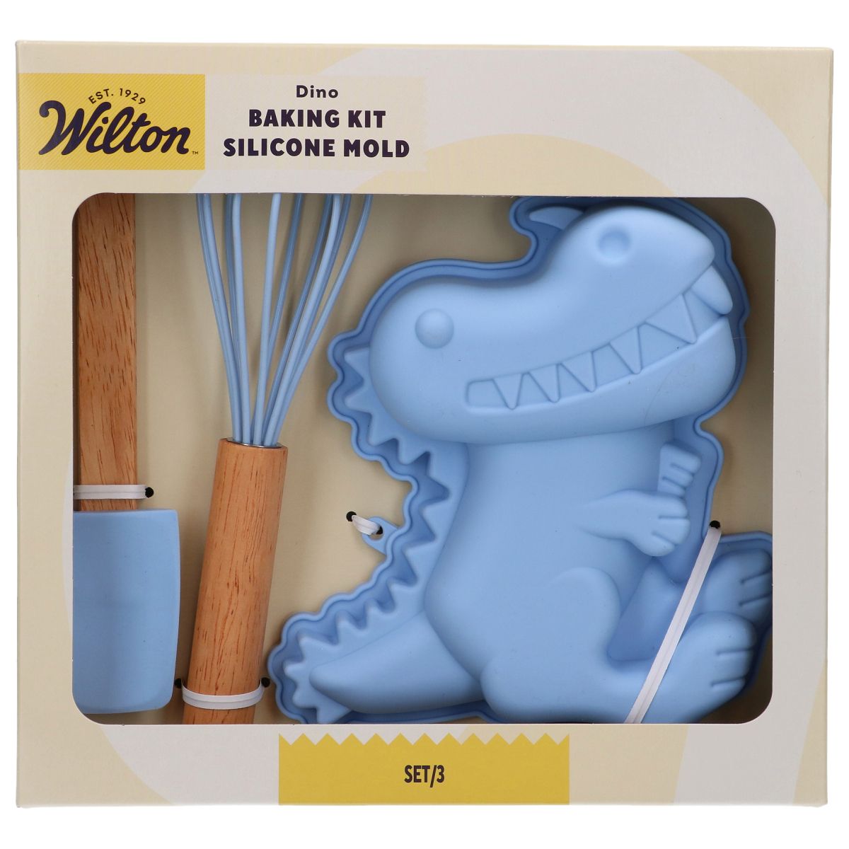 Wilton dinosauriebakesett i silikon, 3 deler