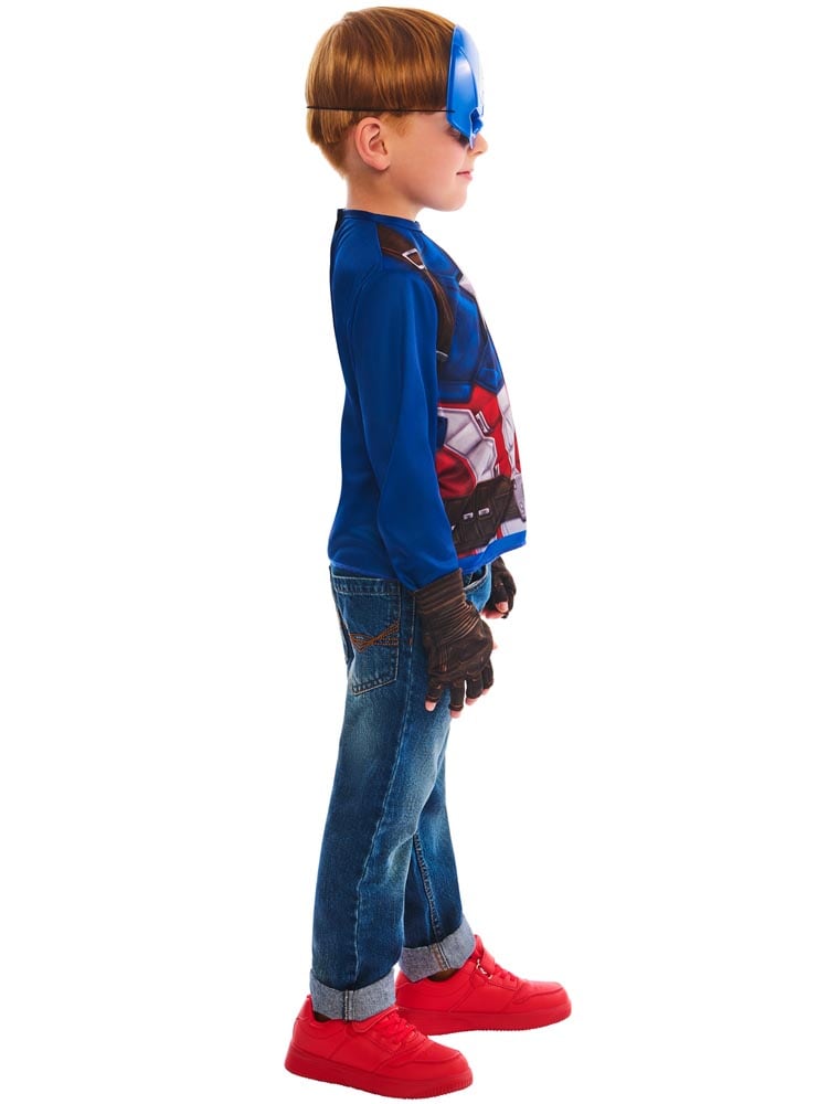 Captain America Kostymesett 4-6 år