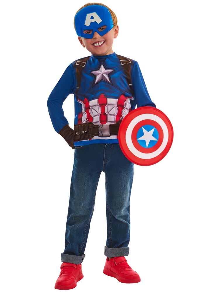 Captain America Kostymesett 4-6 år