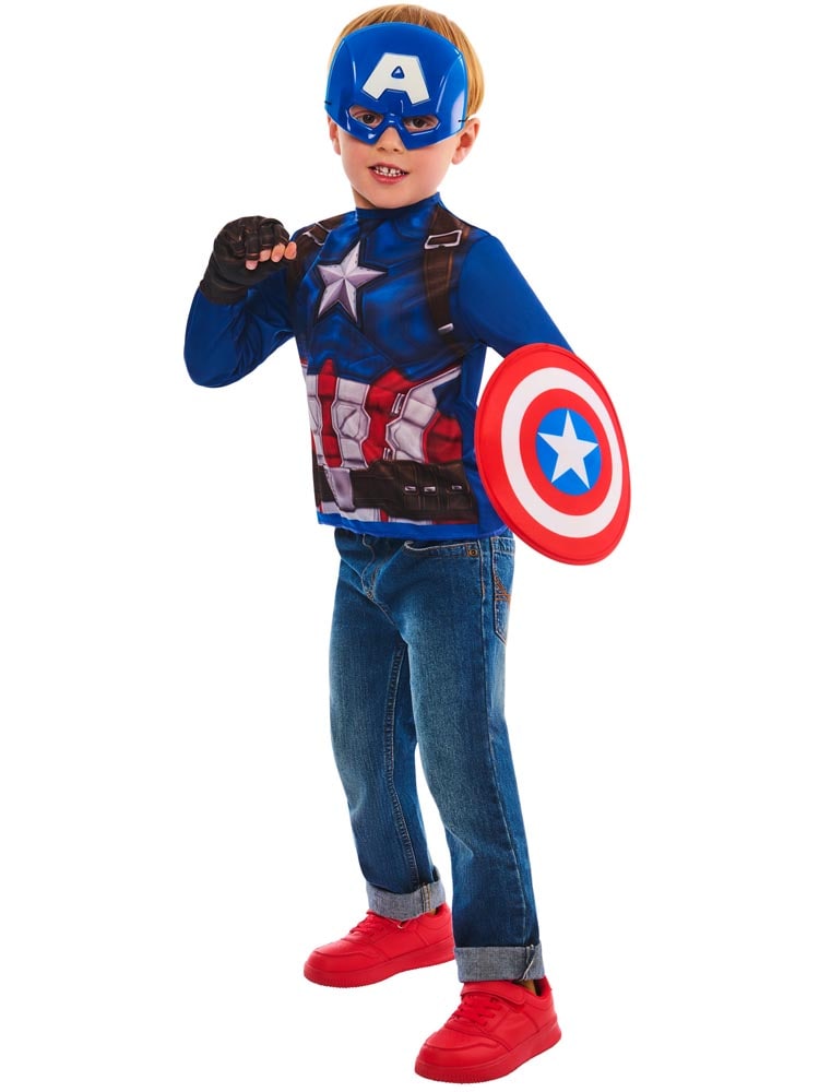 Captain America Kostymesett 4-6 år
