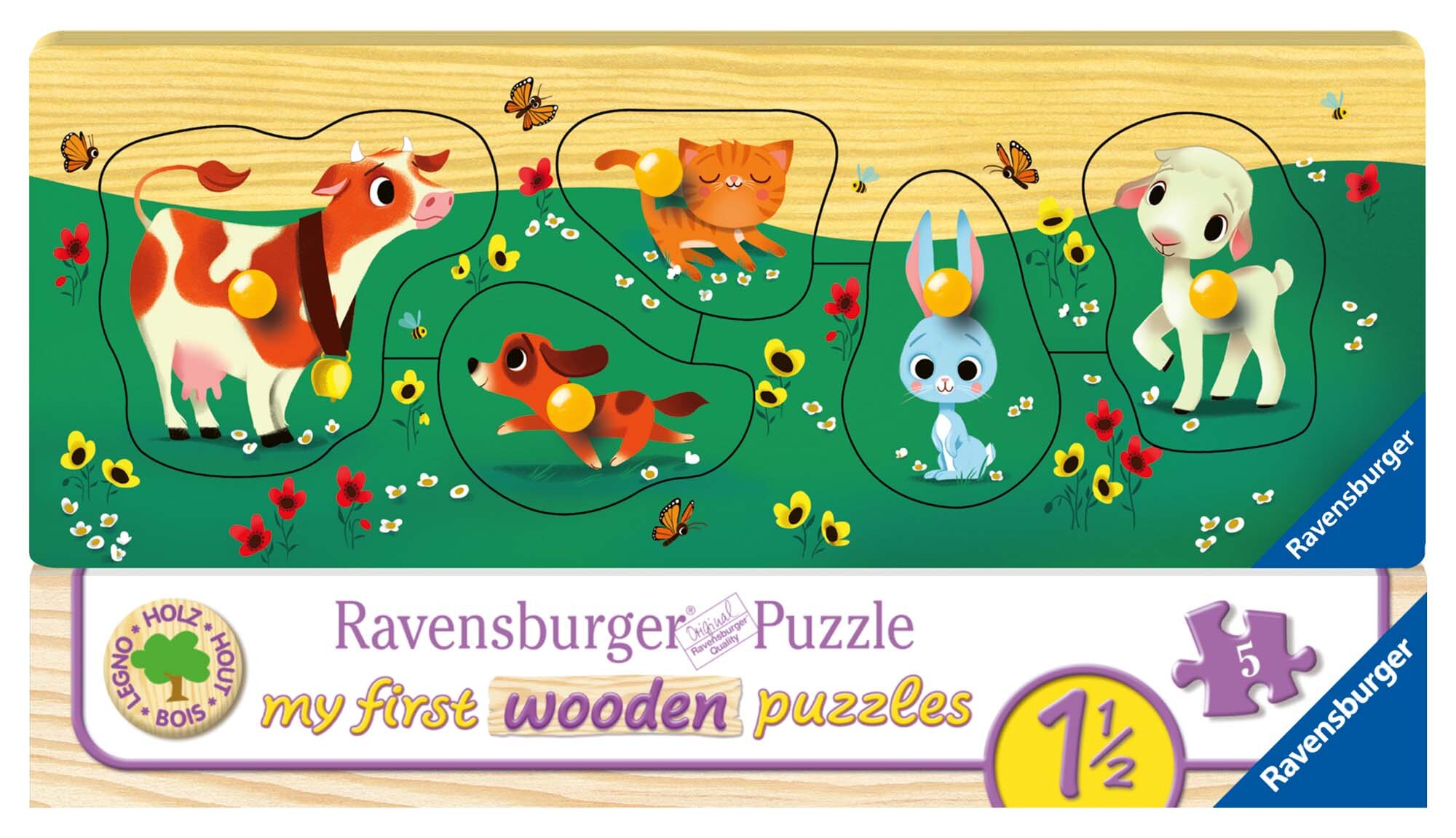 Ravensburger Puslespill, Animal Pals 5 brikker