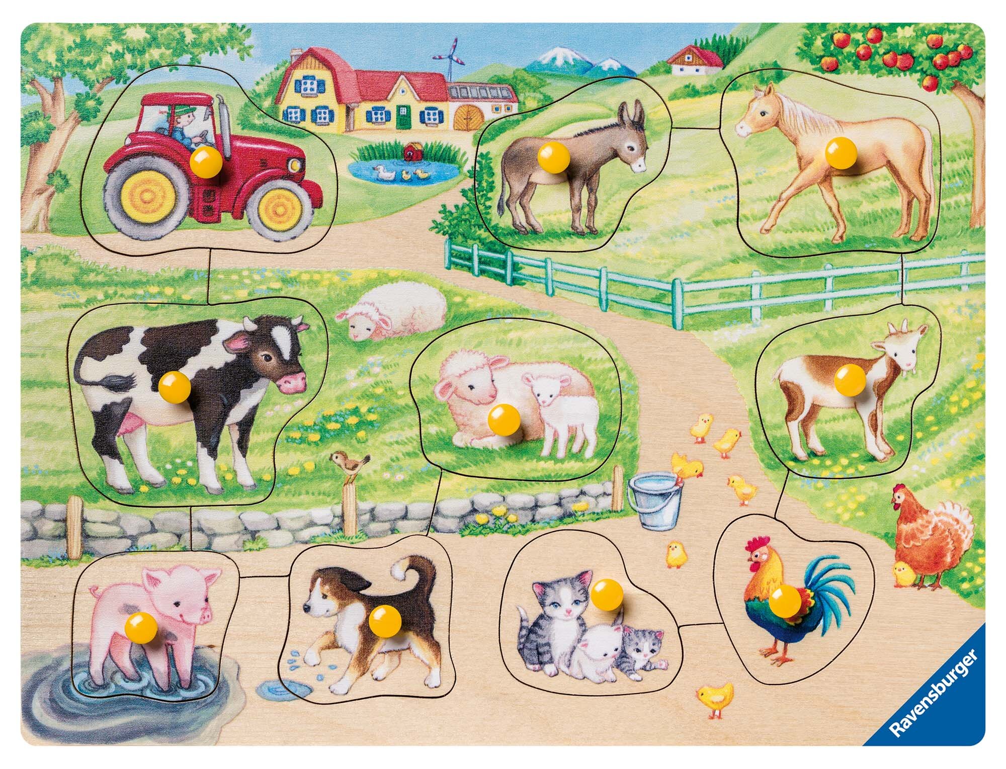 Ravensburger Puslespill, Morning at the Farm 10 brikker