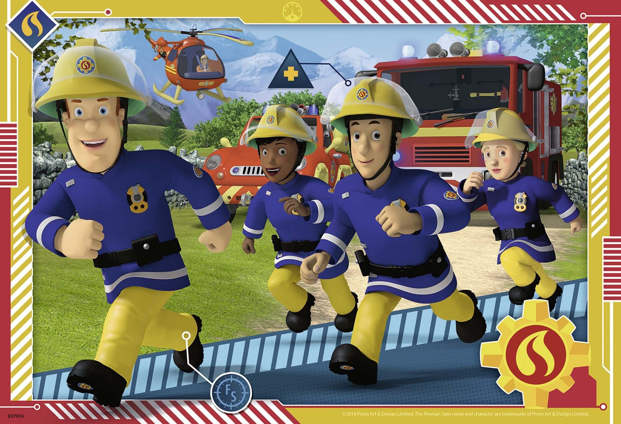 Ravensburger Puslespill, Fireman Sam 2x12 brikker