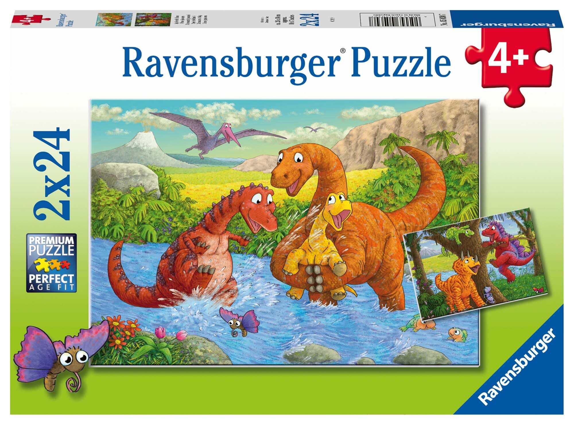 Ravensburger Puslespill, Dinosaurs at Play 2x24 brikker