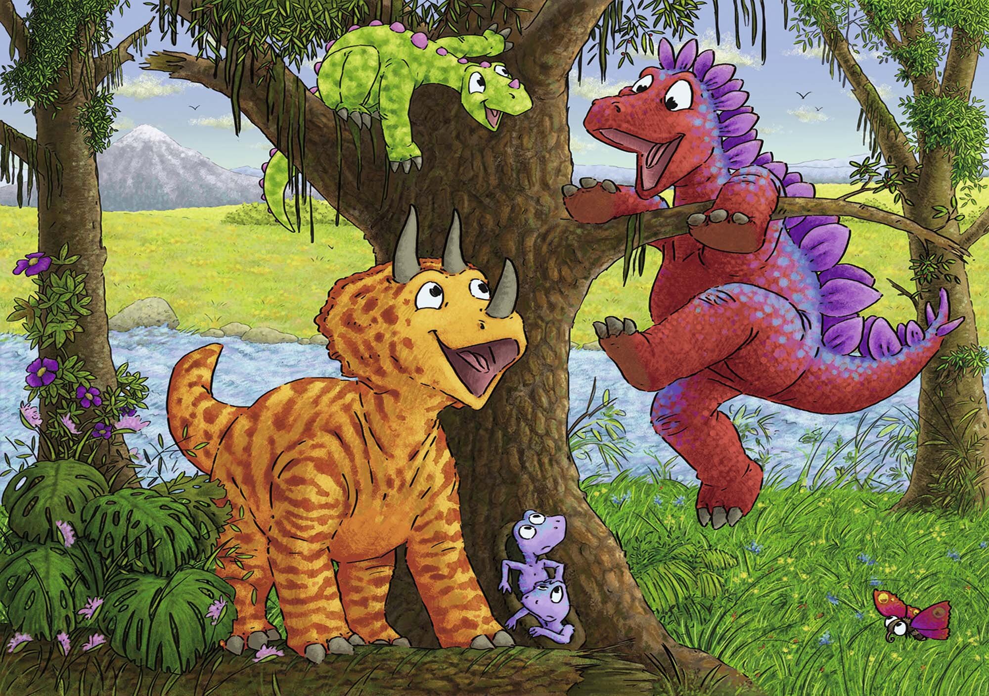 Ravensburger Puslespill, Dinosaurs at Play 2x24 brikker