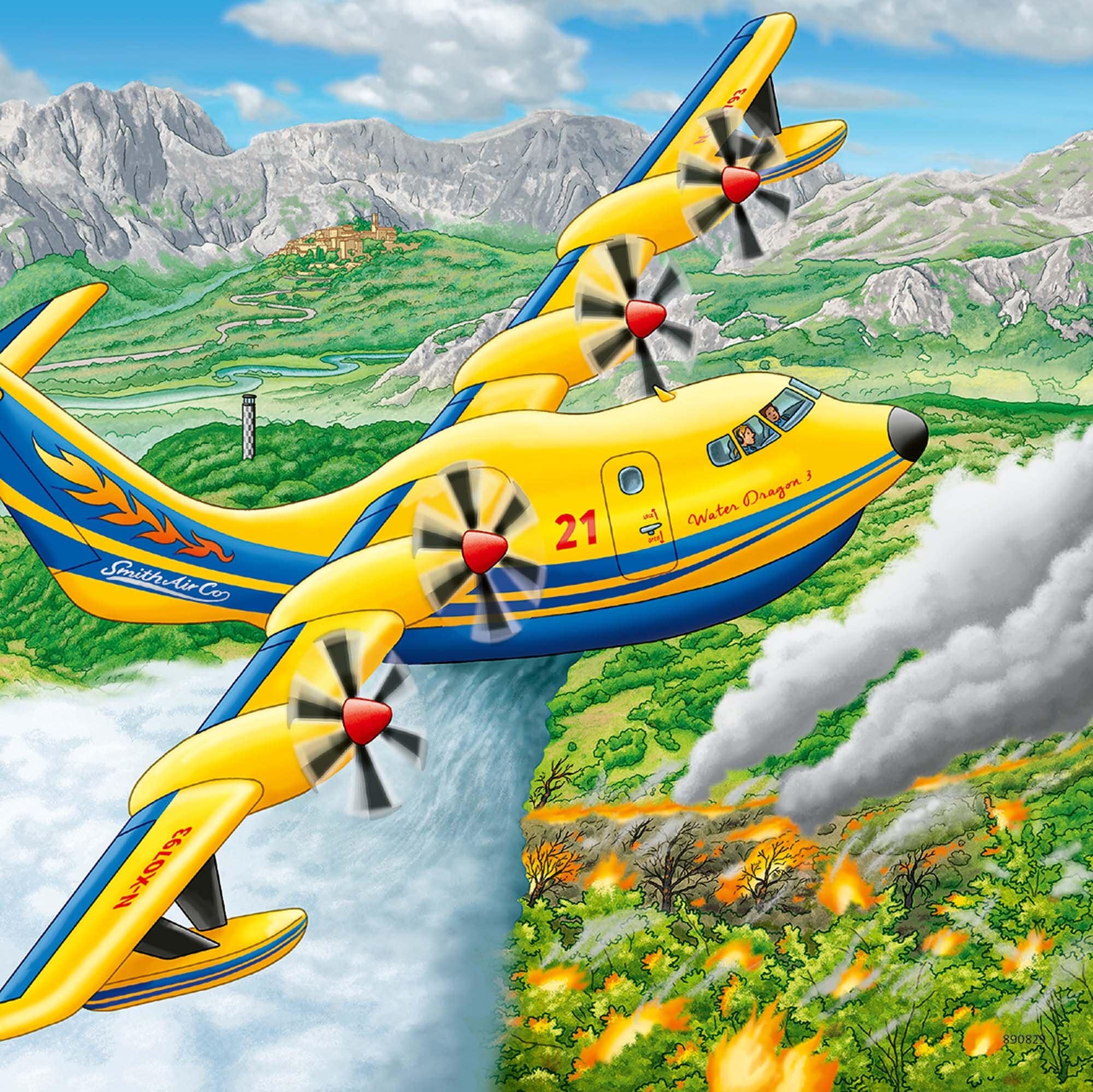 Ravensburger Puslespill, Above the Clouds 3x49 brikker